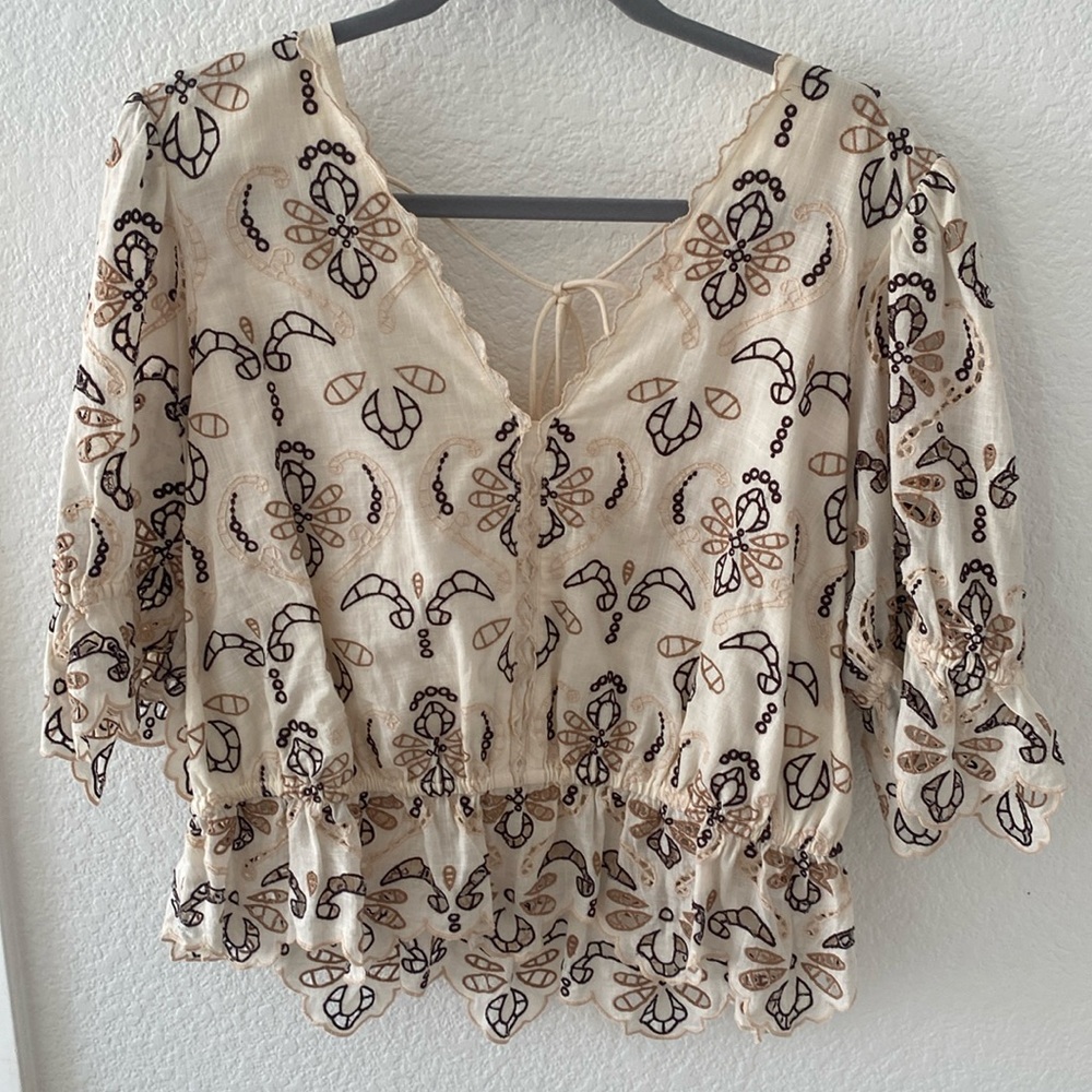 Boho Anthropologie Blouse